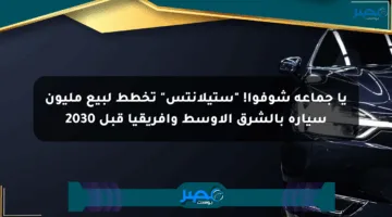 يا جماعة شوفوا! “ستيلانتس” تخطط لبيع مليون سيارة بالشرق الأوسط وأفريقيا قبل 2030
